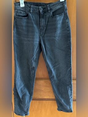 American Eagle Tomgirl Distressed Charcoal Jeans 4S